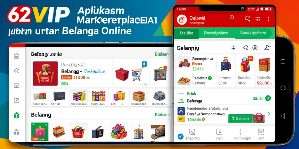 Tampilan antarmuka user-friendly aplikasi 62VIP untuk pengalaman belanja yang lebih baik.