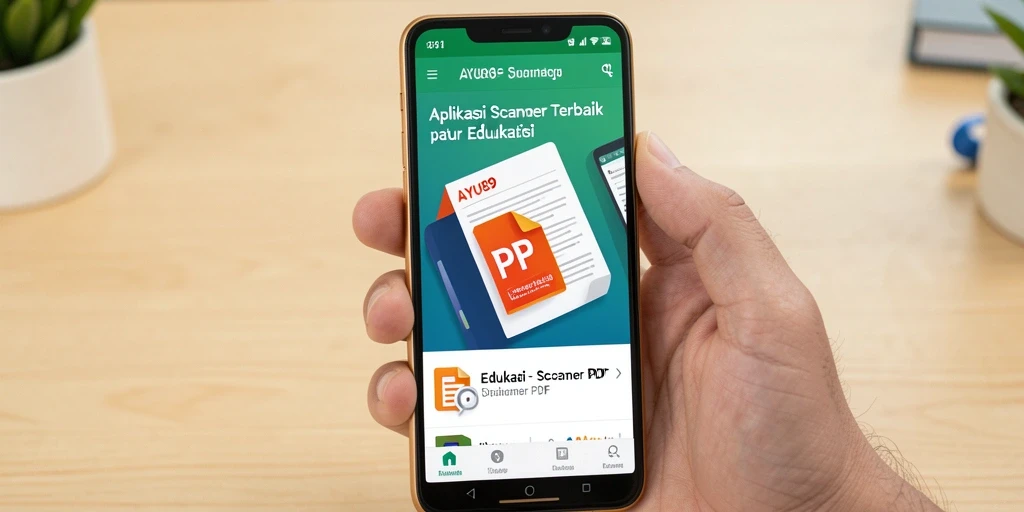Tampilan antarmuka AYU89 yang sederhana dan efisien untuk Scanner PDF.
