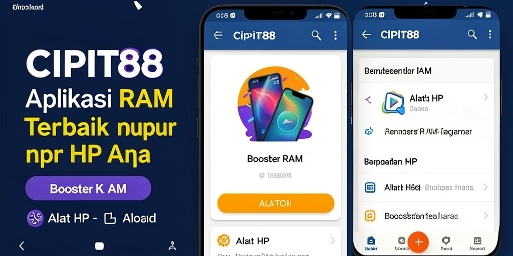 Tampilan antarmuka CIPIT88 yang bersih dan fungsional untuk optimasi RAM.