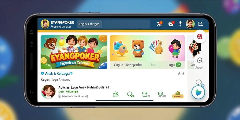 Tampilan antarmuka EYANGPOKER yang ceria dan interaktif untuk anak-anak.