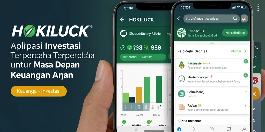Tampilan antarmuka HOKILUCK yang modern dan informatif untuk investasi.