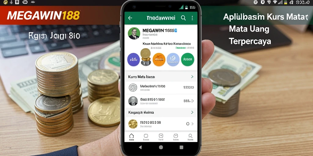 Antarmuka modern dan intuitif dari aplikasi MEGAWIN188.