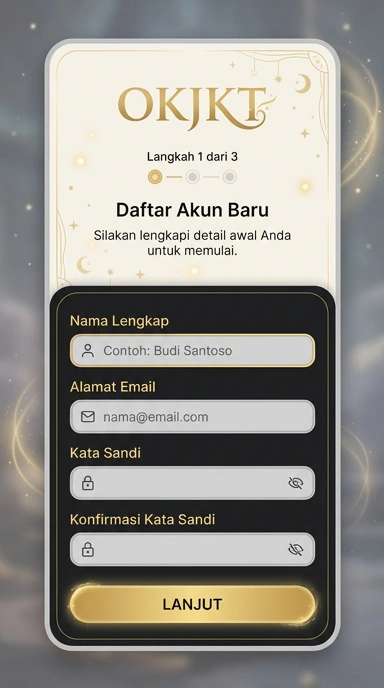 Buat Akun Baru okjkt untuk Pengguna Android